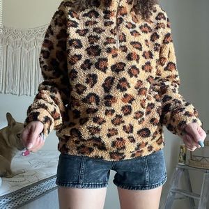 Cheetah print sweater
